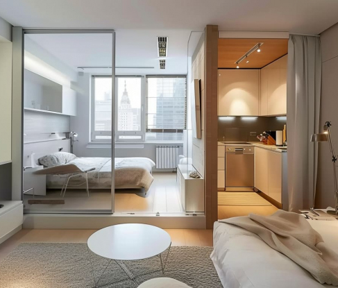 Планировка интерьера для однокомнатной квартиры под образ жизни хозяев